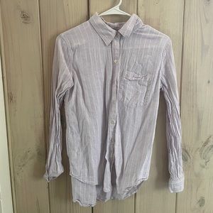 Lavender striped gap button down.